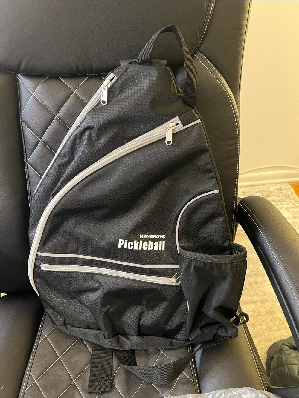 Black Unisex Pickleball Bag